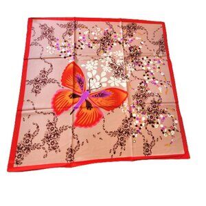 Square Scarf Summer Neck Scarf Colorful Butterfly NEW